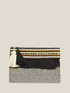 Pochette con ricamo e nappine image number 1