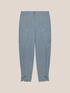 Linen and cotton cargo trousers image number 4