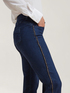 Skinny jeans with crystals on trims image number 2