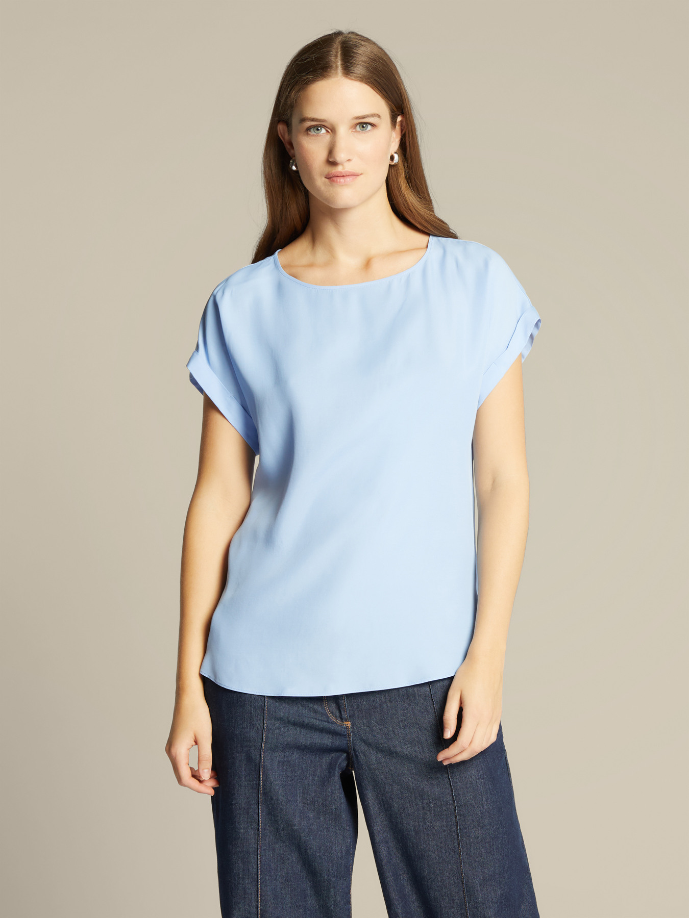 Solid colour blouse image number 0