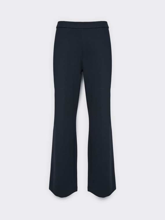 Pantalon palazzo en m&eacute;lange viscose