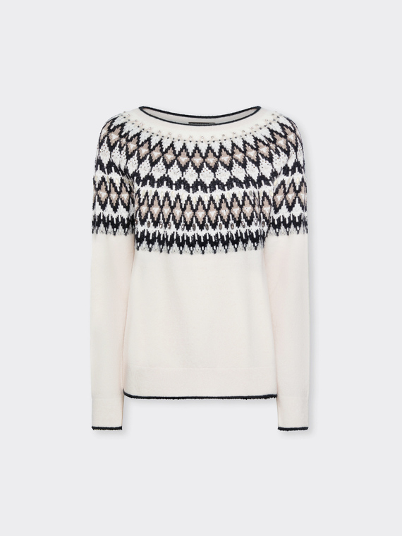 Handbestickter &bdquo;Fair Isle&ldquo;-Pullover