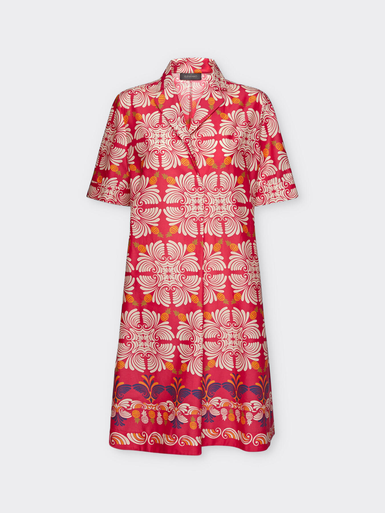 Bedrucktes Kleid aus Stretch-Baumwolle image number 4