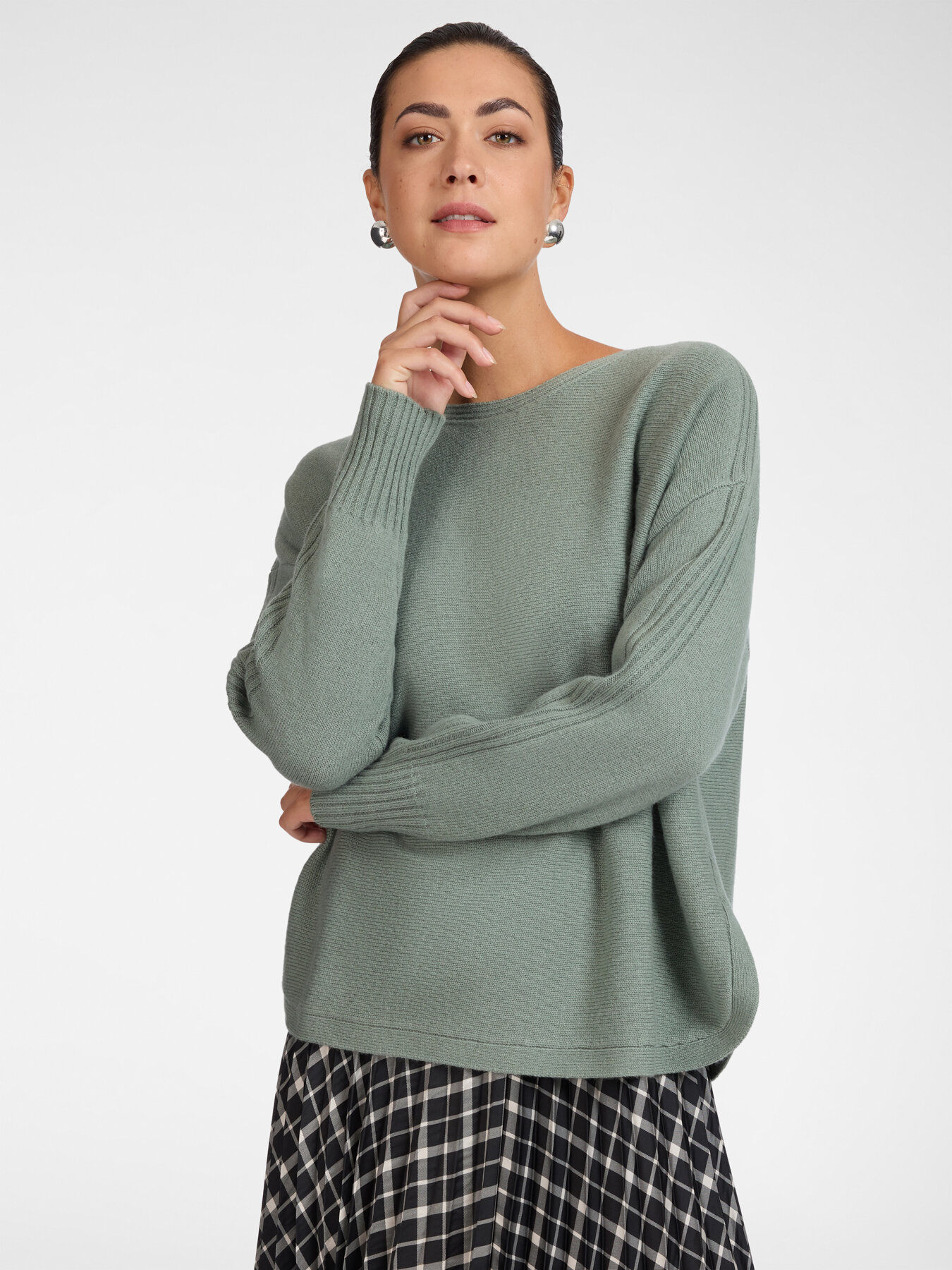 Pure wool boatneck sweater image number 0