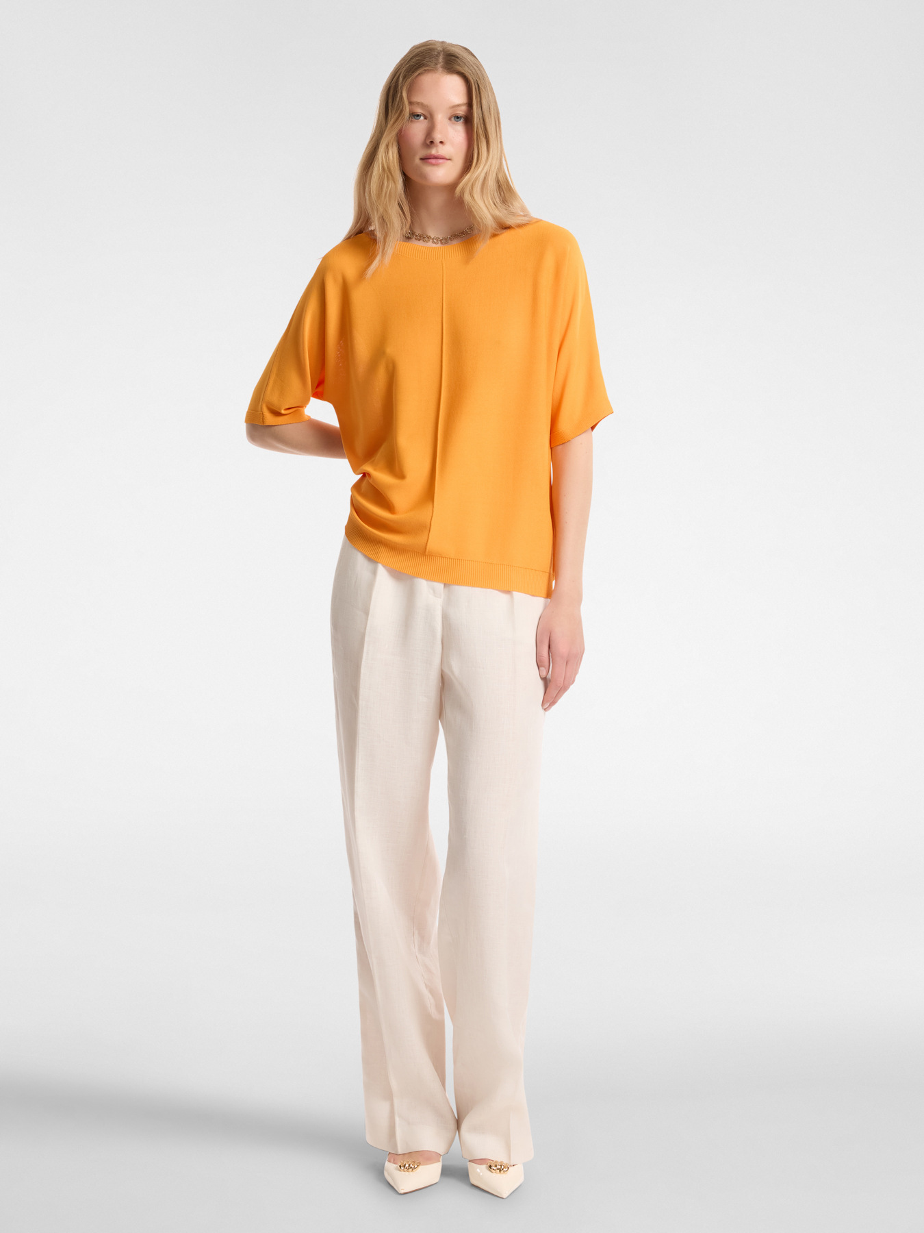 Pull &agrave; manches courtes en viscose image number 2