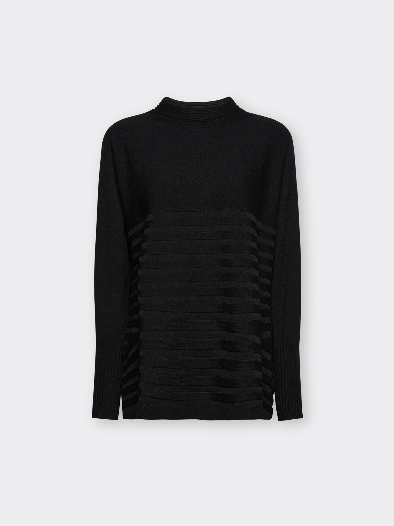 Pull en viscose avec motif &agrave; rayures image number 4