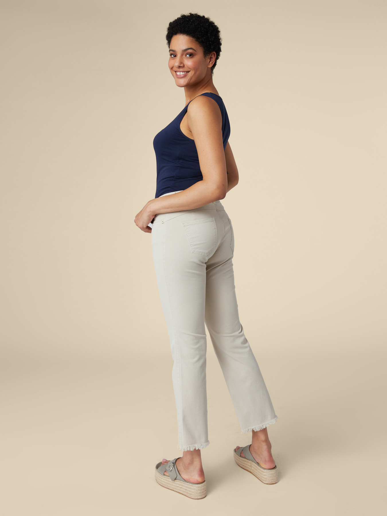 PANTALON 5 POCHES EN DRILL image number 1