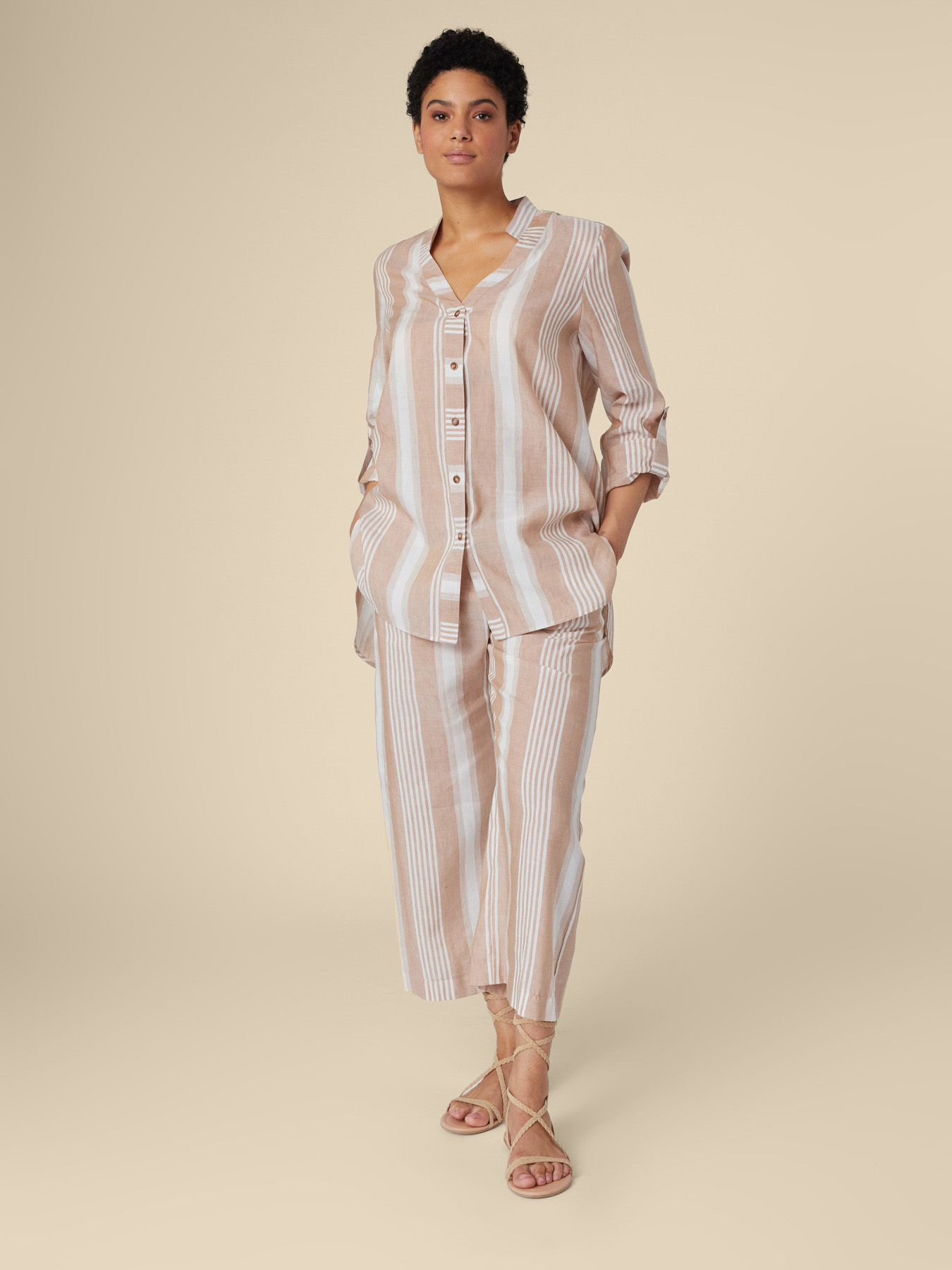 GESTREIFTE HEMDBLUSE image number 1