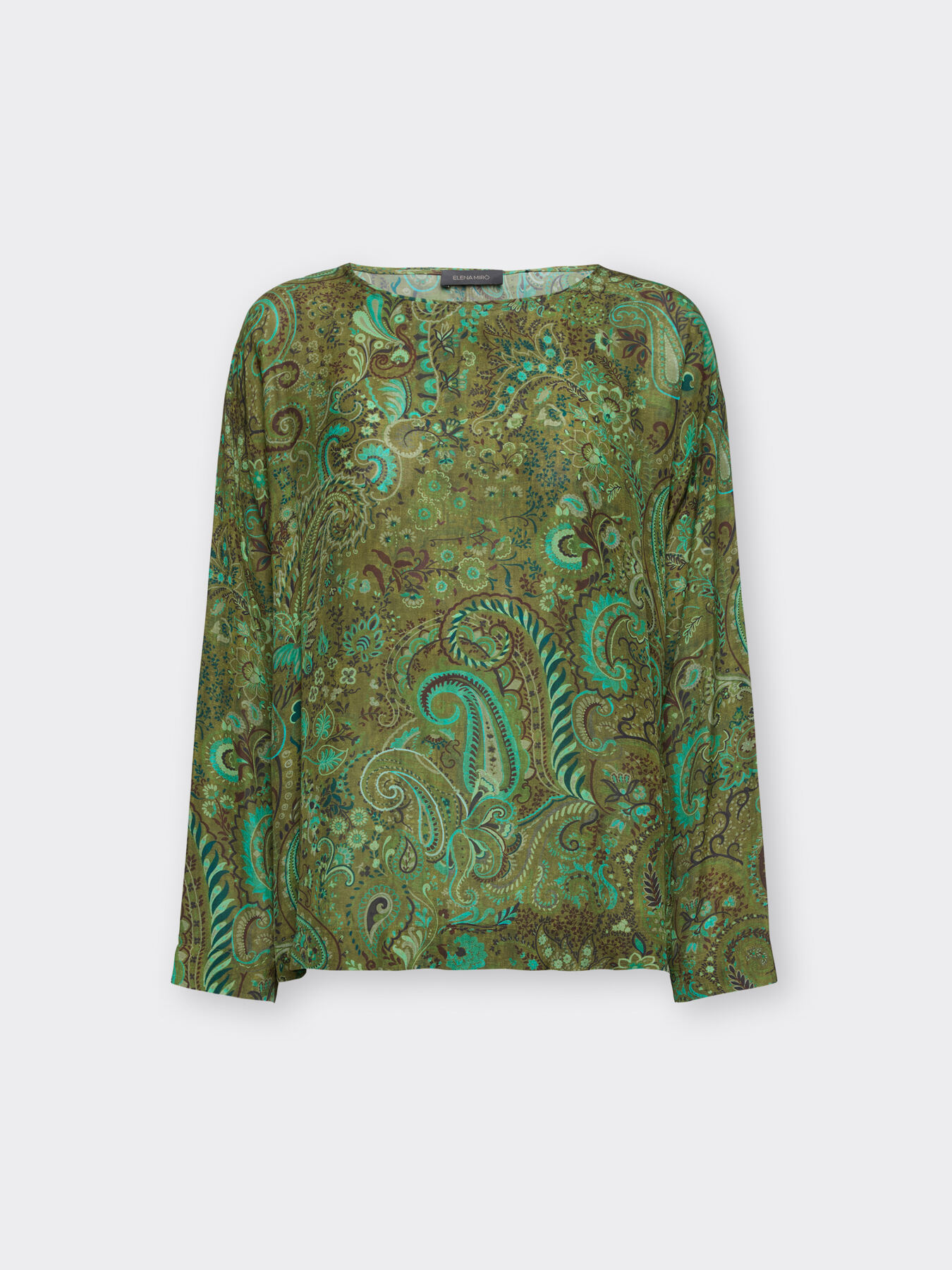Blouse en viscose imprim&eacute;e paisley image number 4