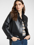 Boxy-Jacke aus beschichtetem Stoff image number 0