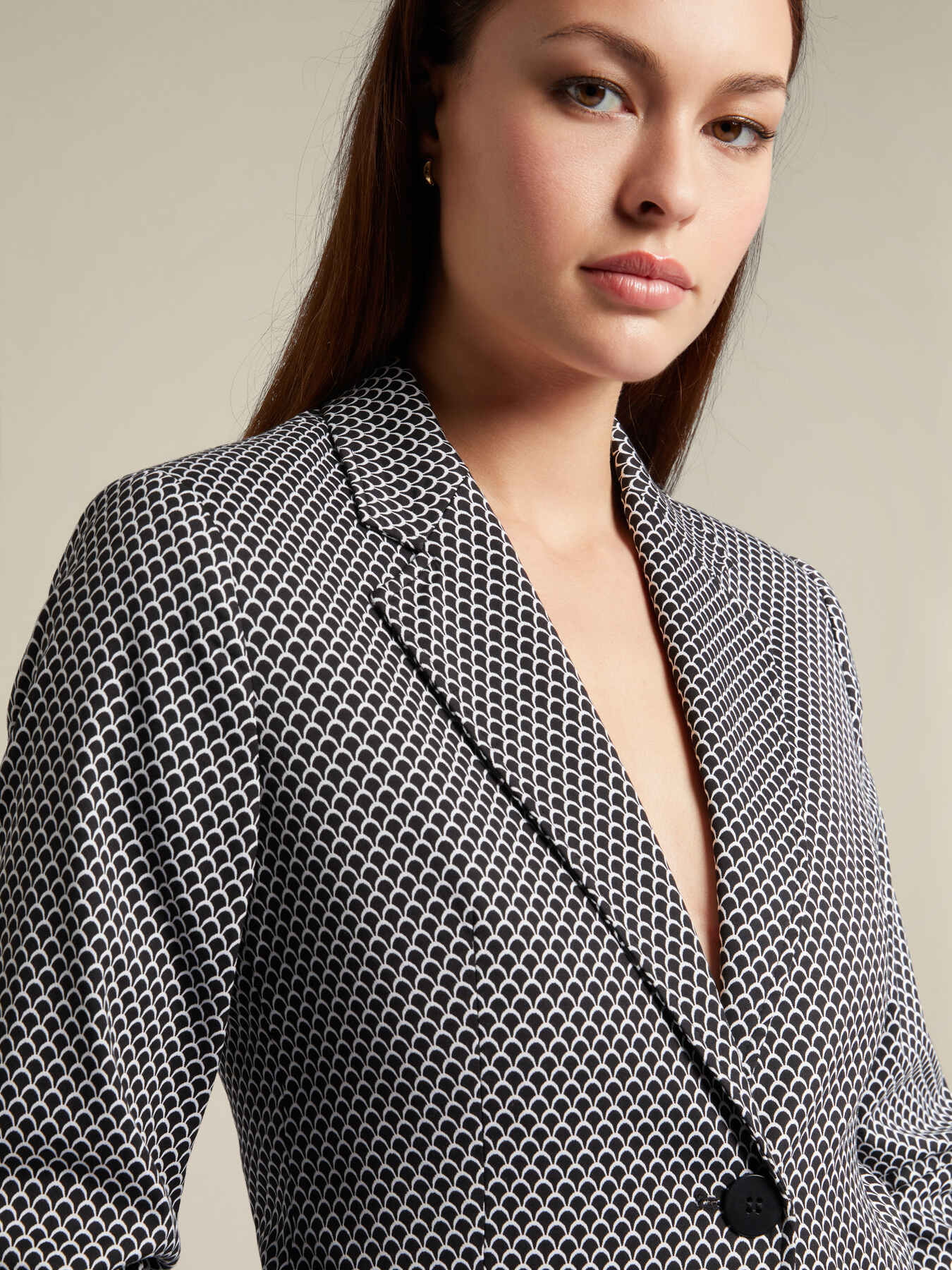 Geometric pattern blazer image number 3