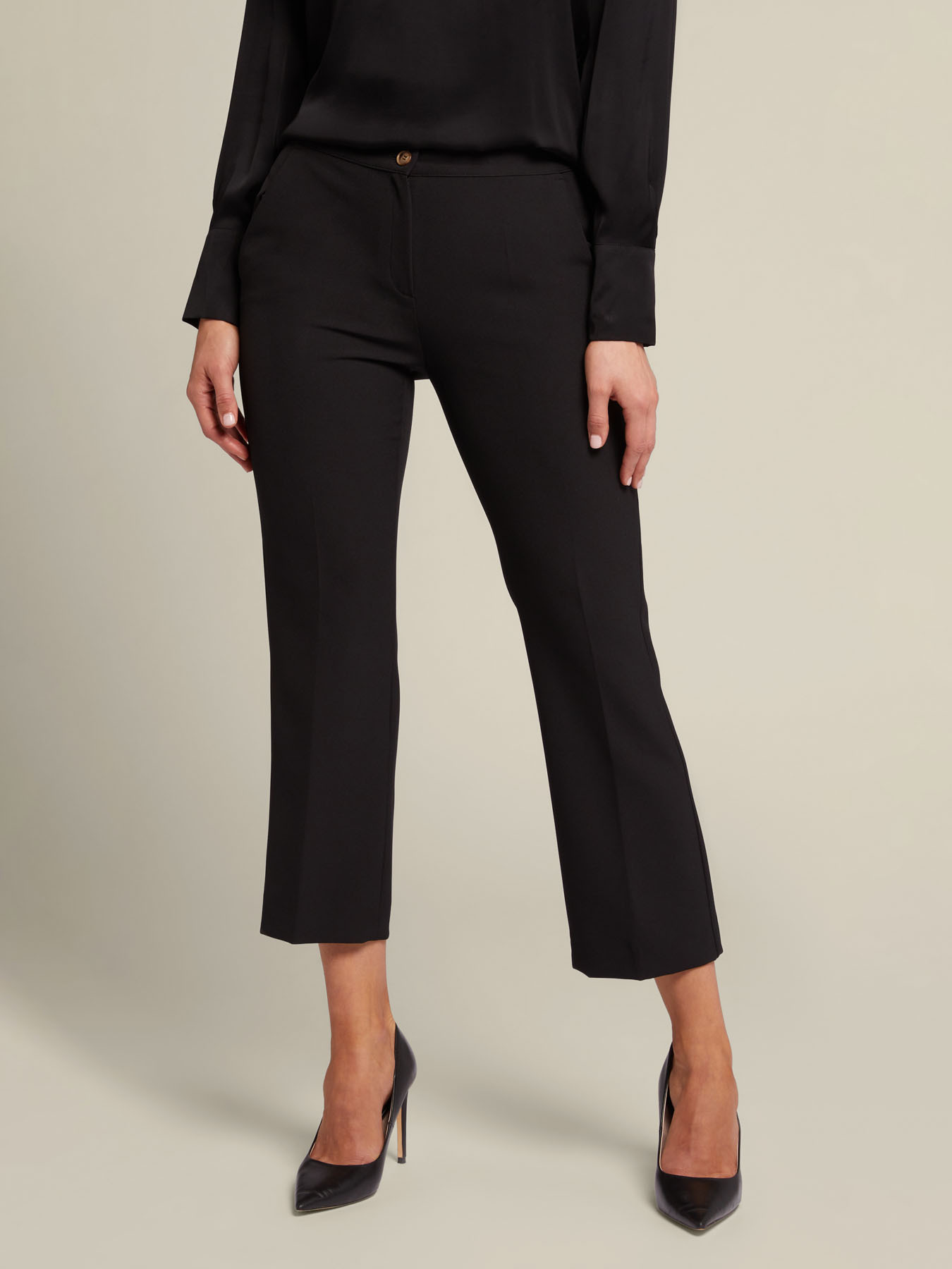 Kick flare trousers from recycled fibres image number 2