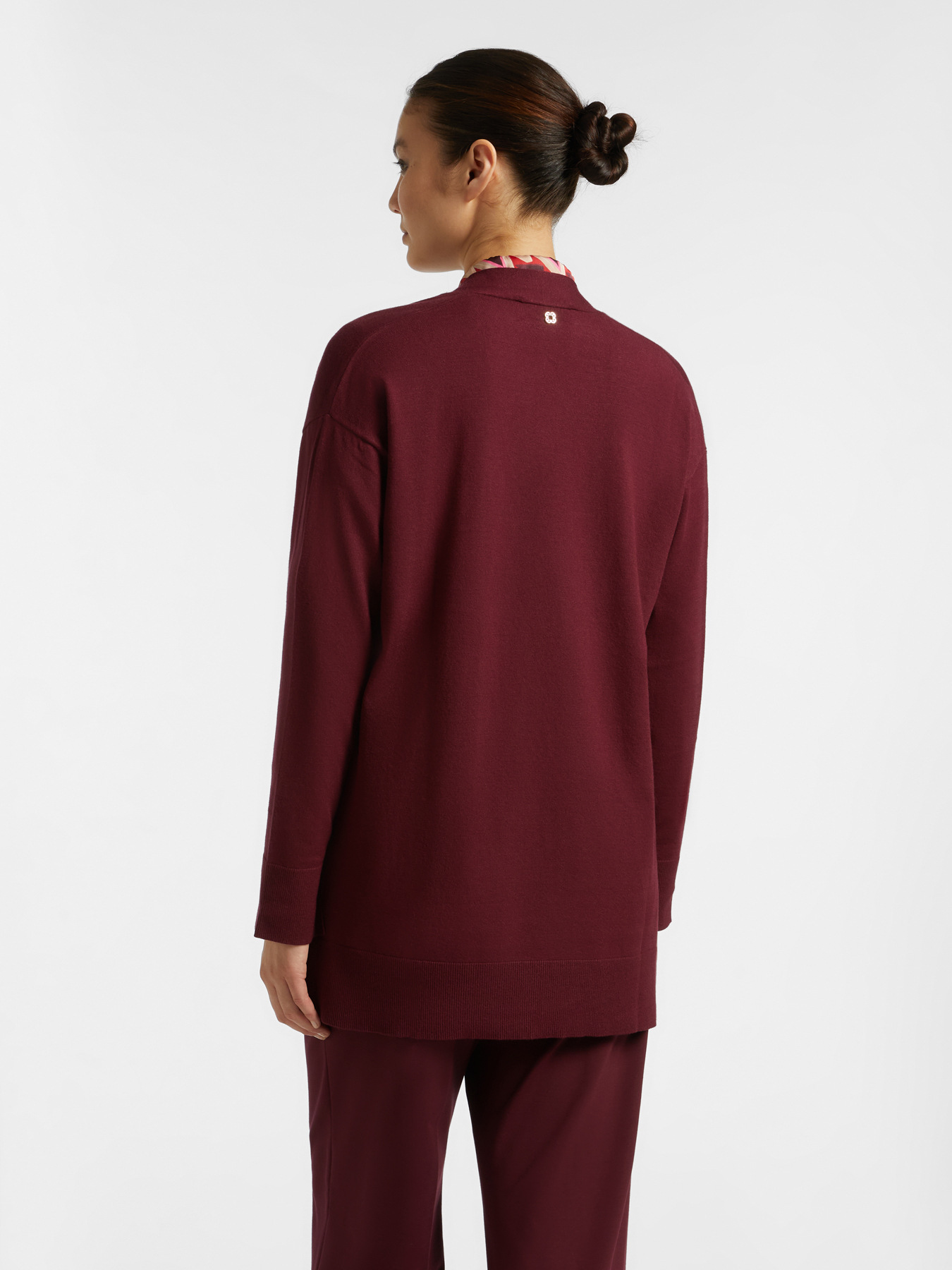 Long cardigan in LENZING&trade; ECOVERO&trade; viscose image number 1