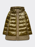Down jacket in iridescent nylon with side snap buttons image number 5