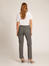 Straight-leg trousers in melange twill image number 1