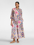 Printed viscose trousers image number 0