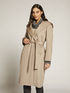 Worsted coat with belt image number 2