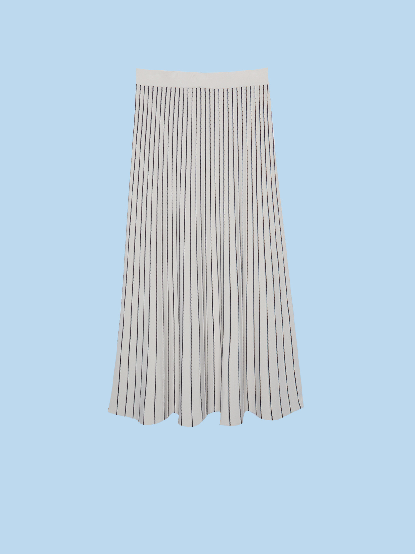 Gonna tricot in viscosa crepe image number 4