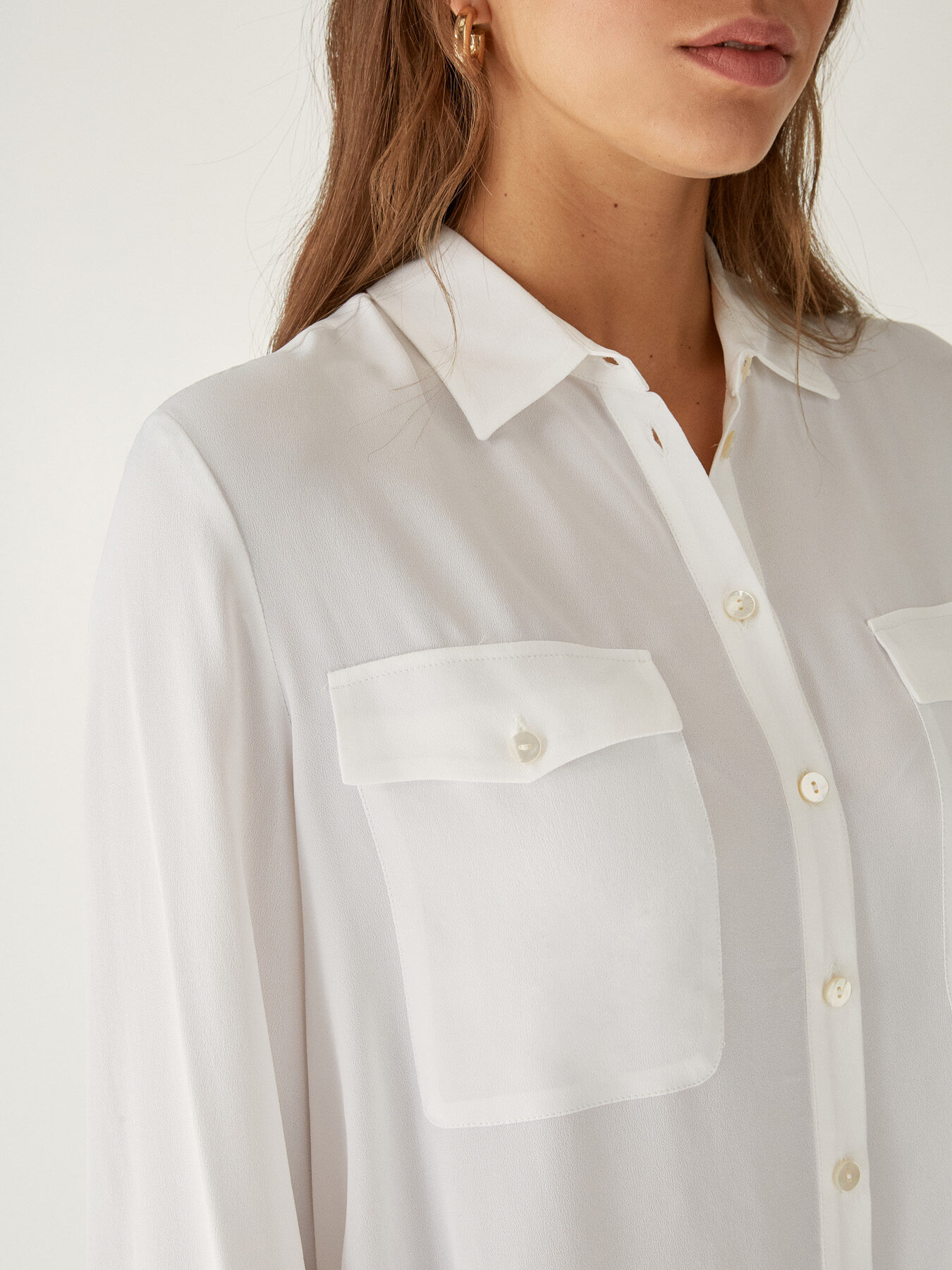 CREPE DE CHINE SHIRT image number 3