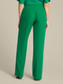 Straight-leg stretch flowing fabric trousers image number 1