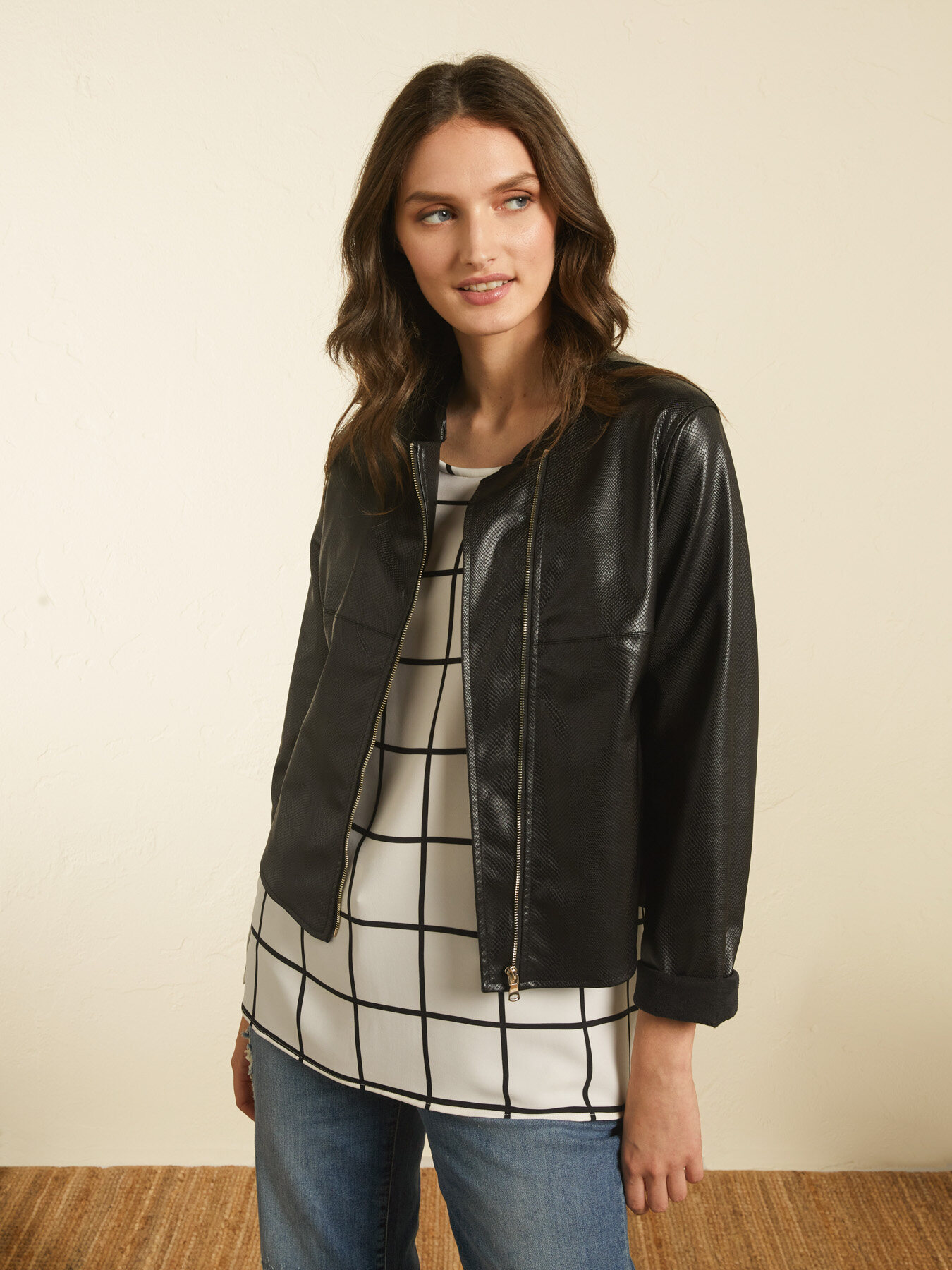 GIUBBOTTO IN SIMILPELLE image number 2