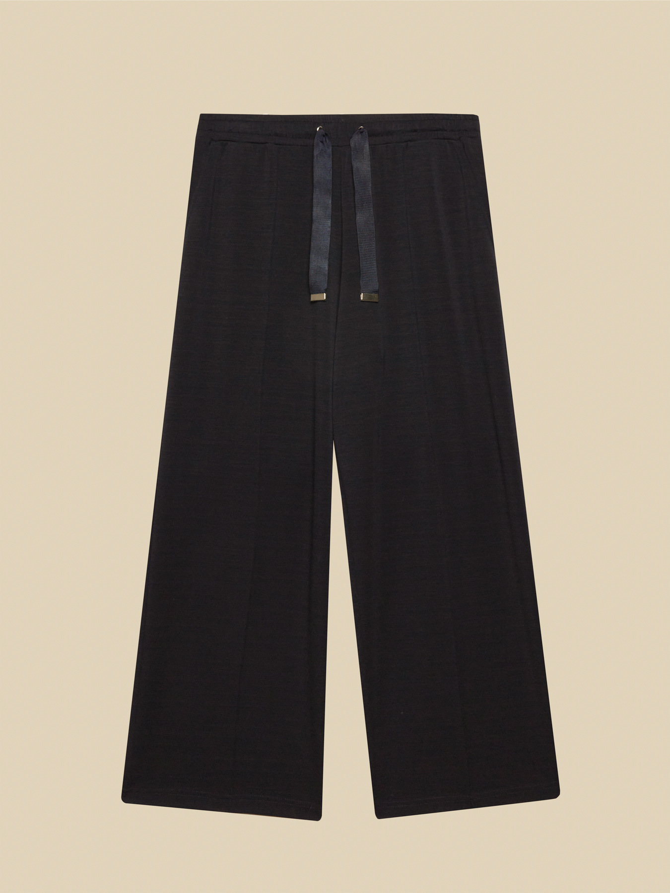 Pantaloni joggers cropped in felpa image number 4