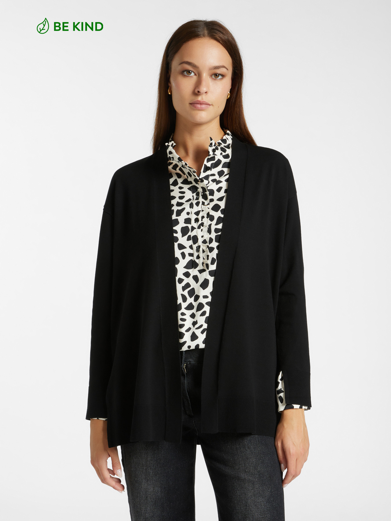 Cardigan long en viscose LENZING&trade; ECOVERO&trade; image number 0