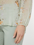 Camisa floral de crepon de viscose image number 4