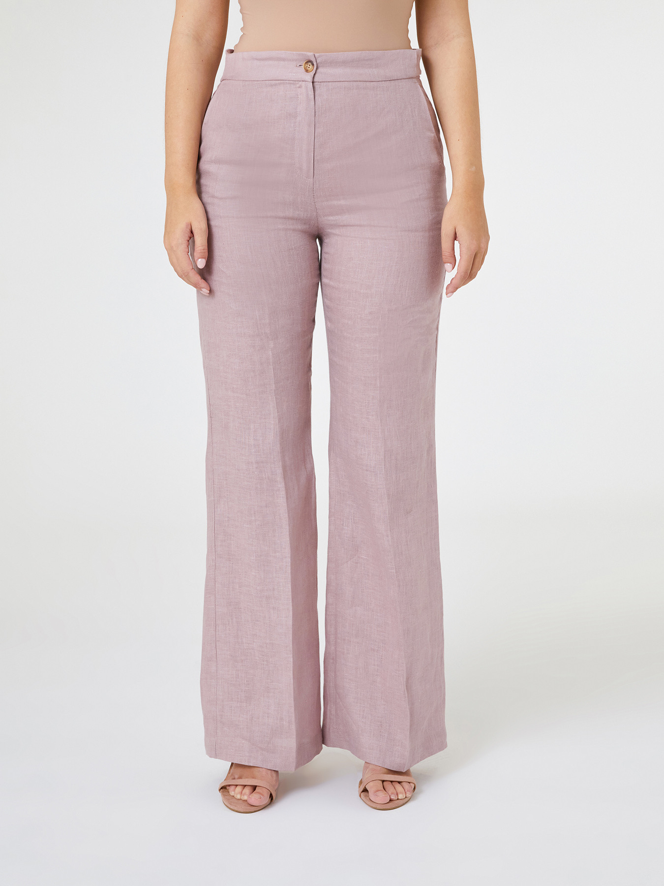 Pantaloni ampi in lino image number 2