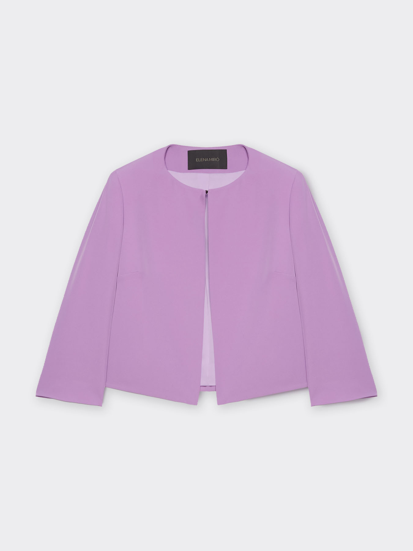 Short flowing fabric jacket image number 4