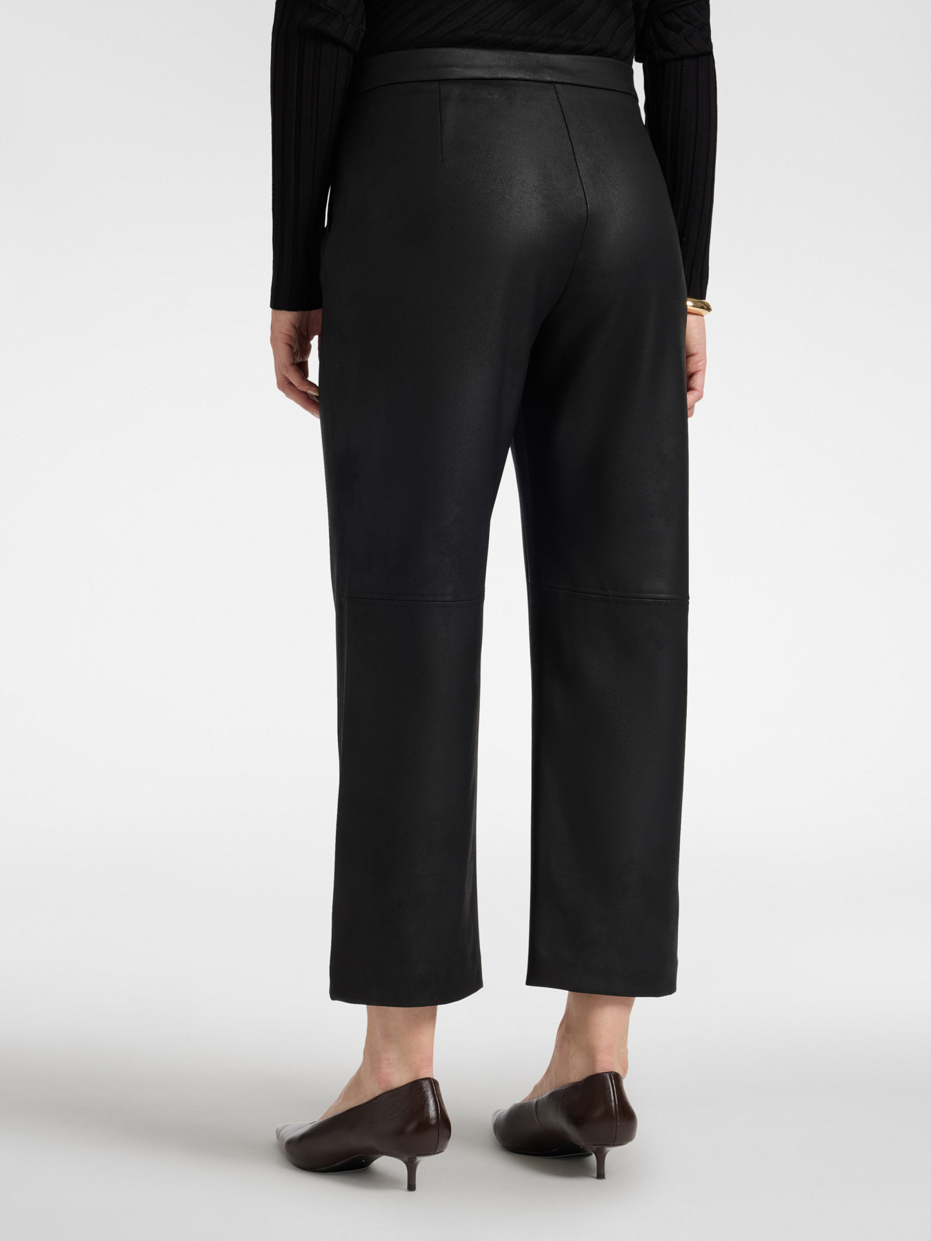 Slim-Hose mit beschichteter Optik image number 1