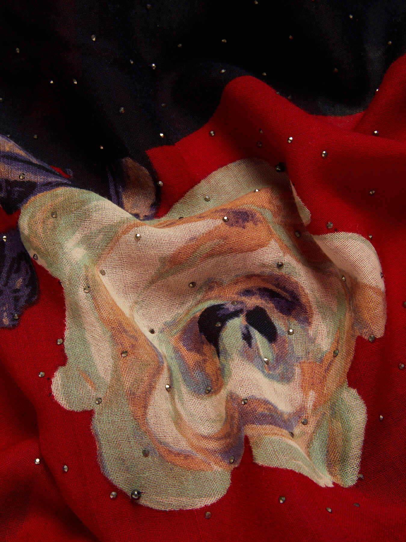 Écharpe imprimée en pure laine image number 1