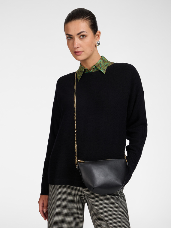 POCHETTE en cuir avec dragonne