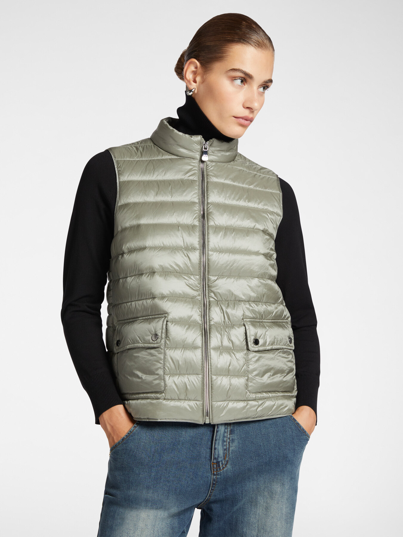 Parka en nylon recycl&eacute; avec gilet d&eacute;tachable image number 4