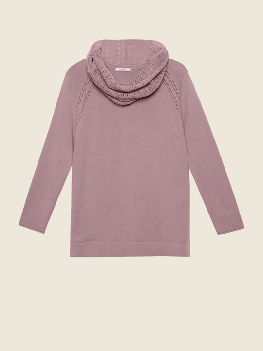 Elenamiro&nbsp;: Chandail avec col amovible ajour&eacute; Violet_1