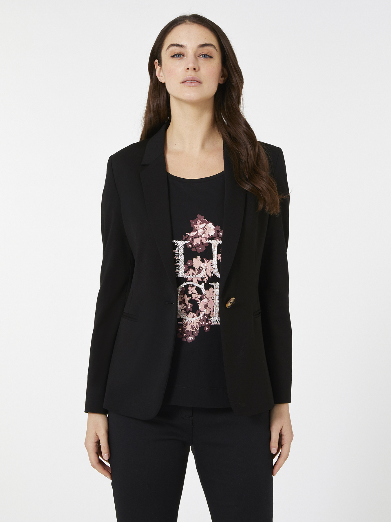 Veste blazer en maille Milano stretch image number 1