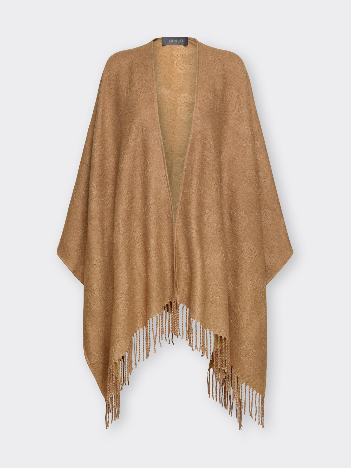 Poncho con loghi embossed image number 4