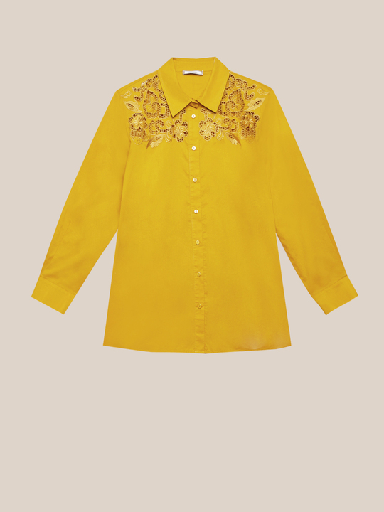Elenamiro: Camisa bordada Amarelo_2