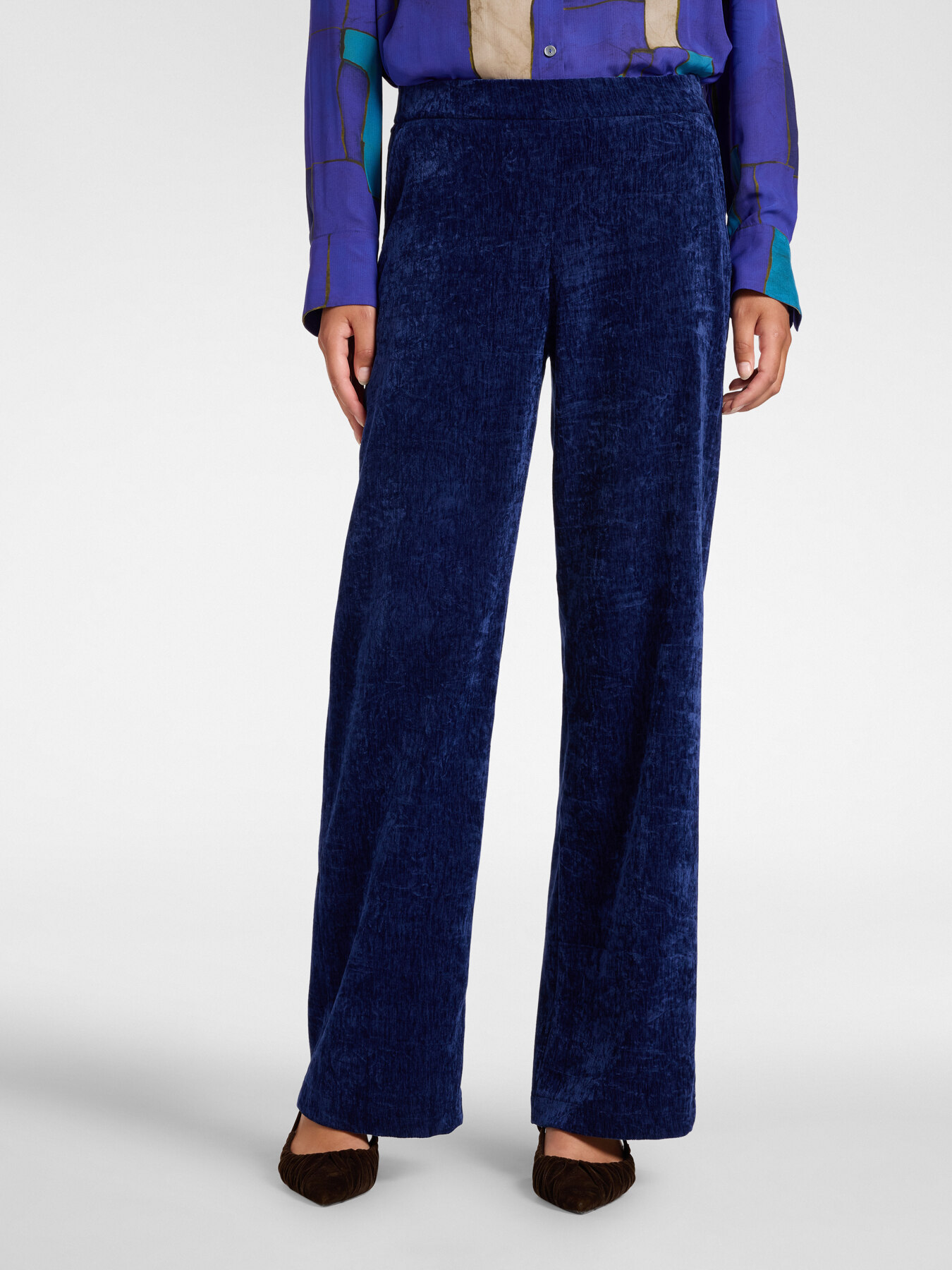 Velvet palazzo pants image number 2