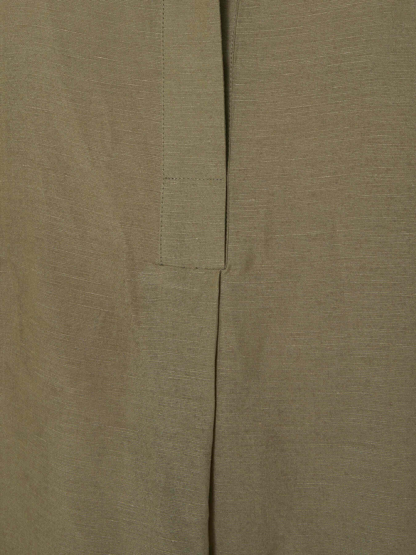 Blusa larga de lino y lyocell image number 3