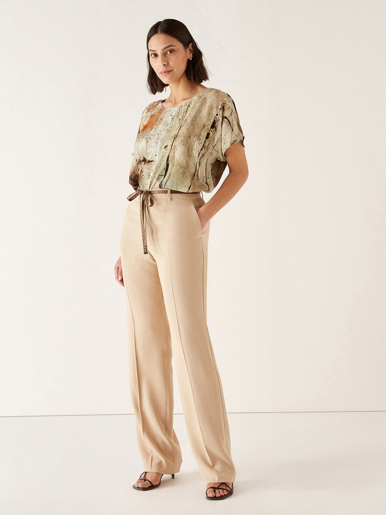 Pantaloni in cady stretch image number 0