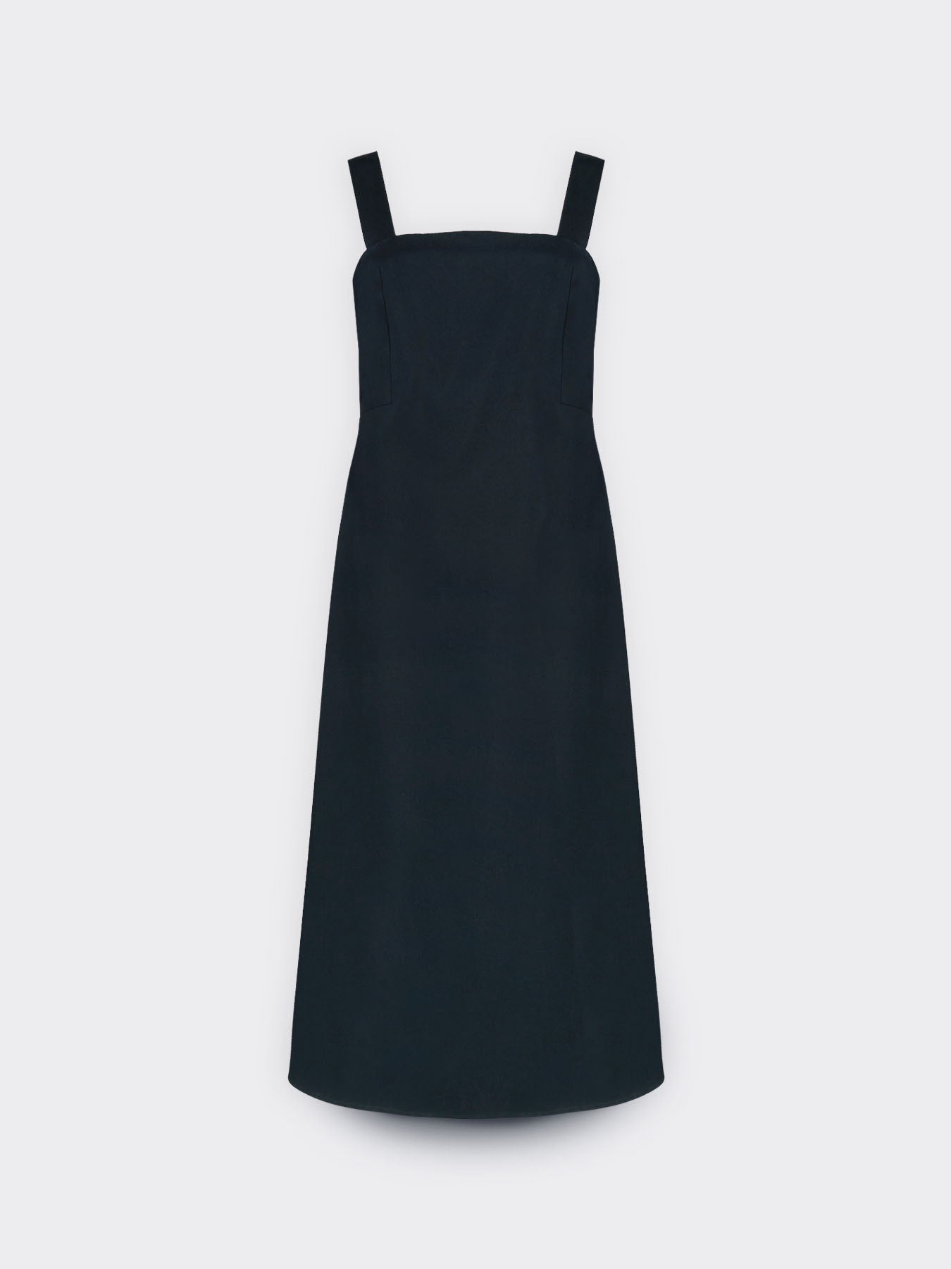 Langes Kleid aus Baumwollmischsatin image number 4