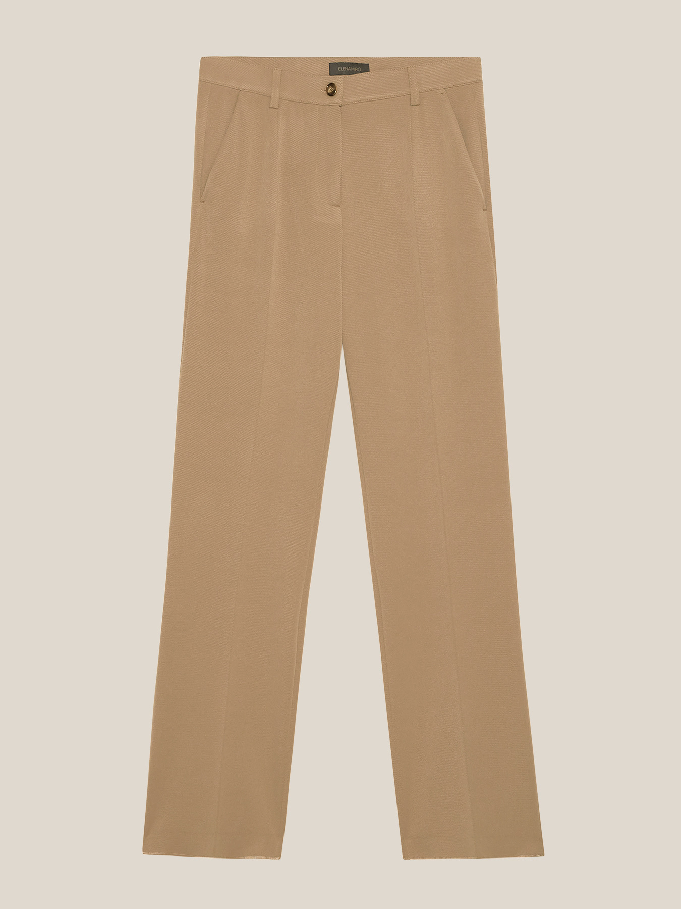 STRETCH DIAGONAL STRAIGHT CUT TROUSERS image number 5