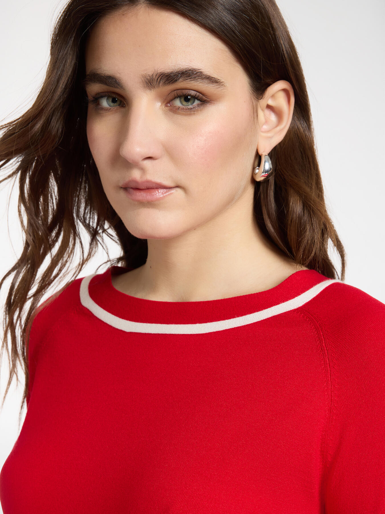 Maglia girocollo rigata image number 2