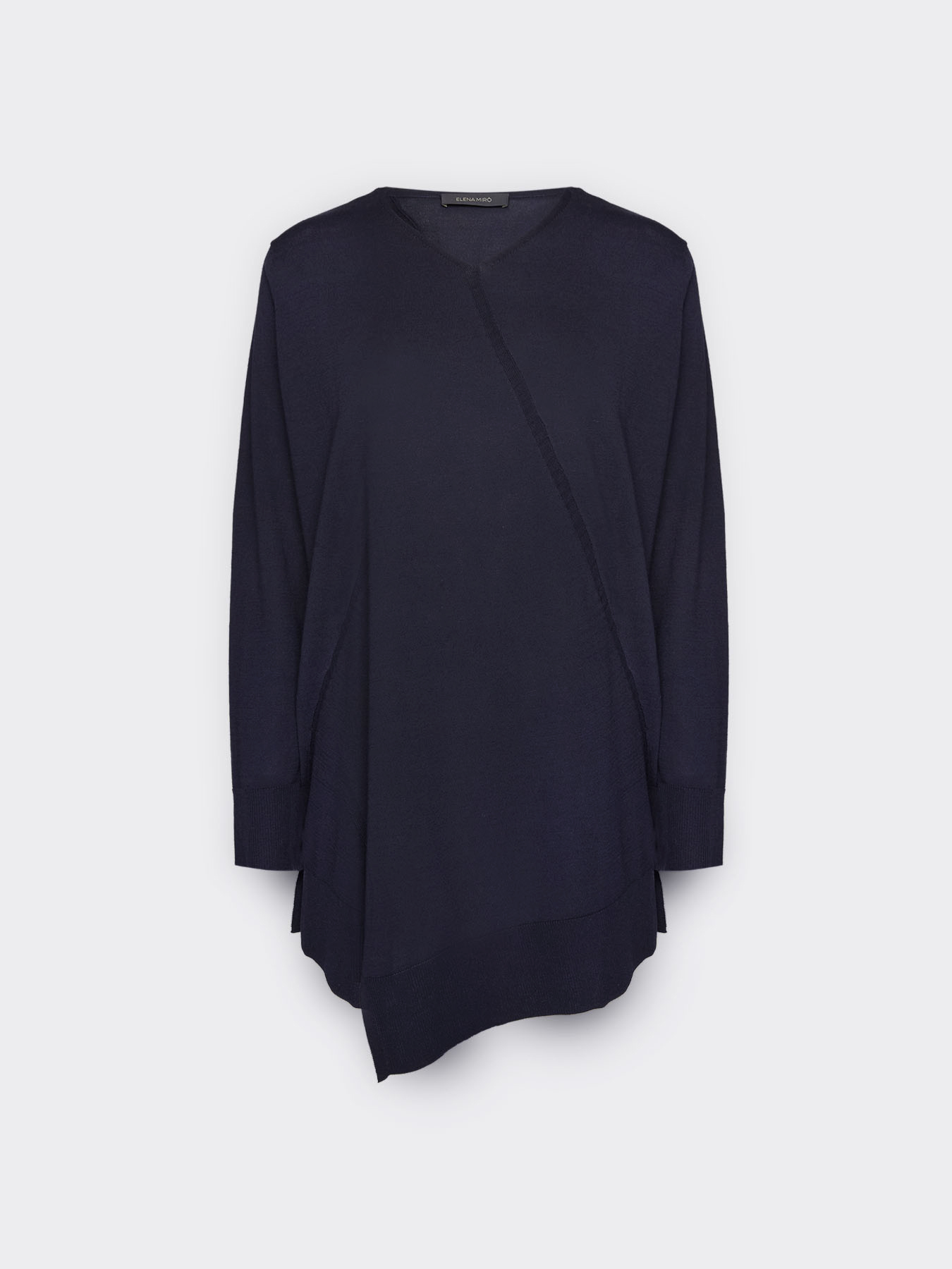 Asymmetric cotton and modal top image number 4