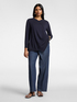 Asymmetric cotton and modal top image number 2