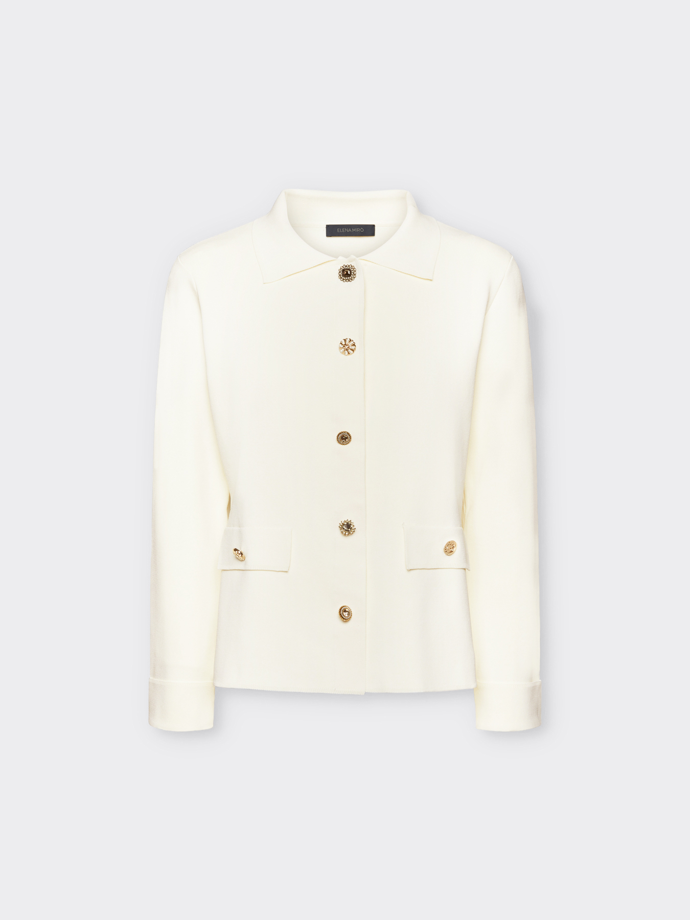 Chaqueta de tricot con botones image number 4