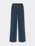 Jeans de pierna ancha con perfiles laterales,  "Wanda" image number 4
