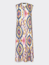 Long dress in printed poplin image number 4