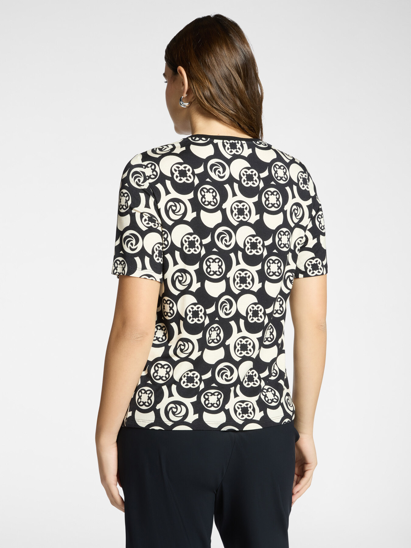 Printed viscose t-shirt image number 1